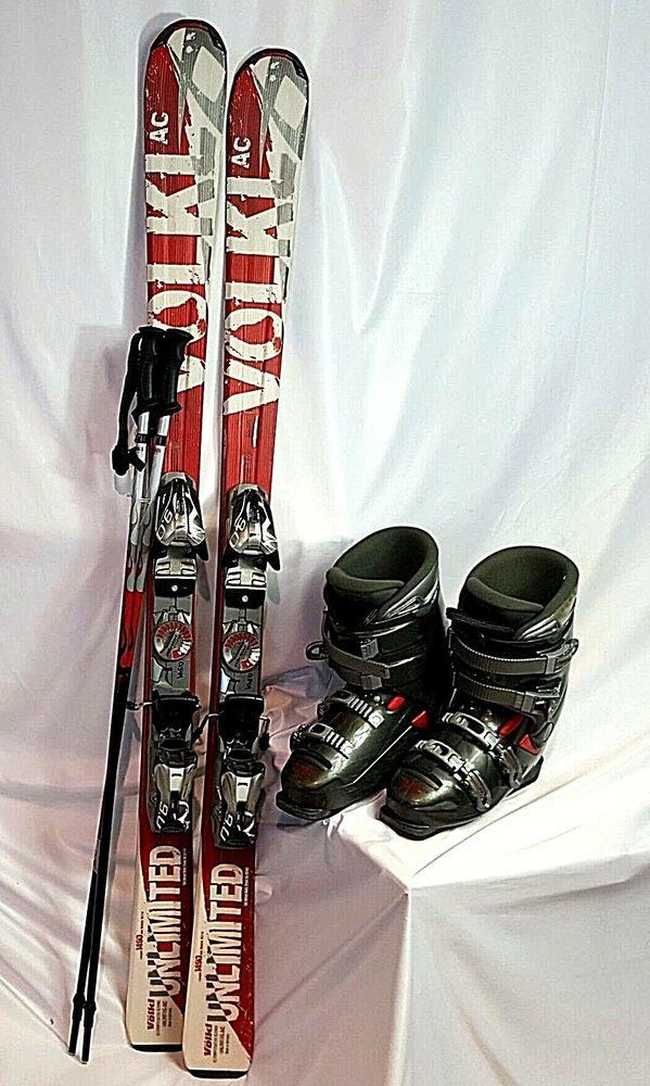 Volkl Unlimited SKI PACKAGE AC 145cm , Dalbello MXsuper boots, and