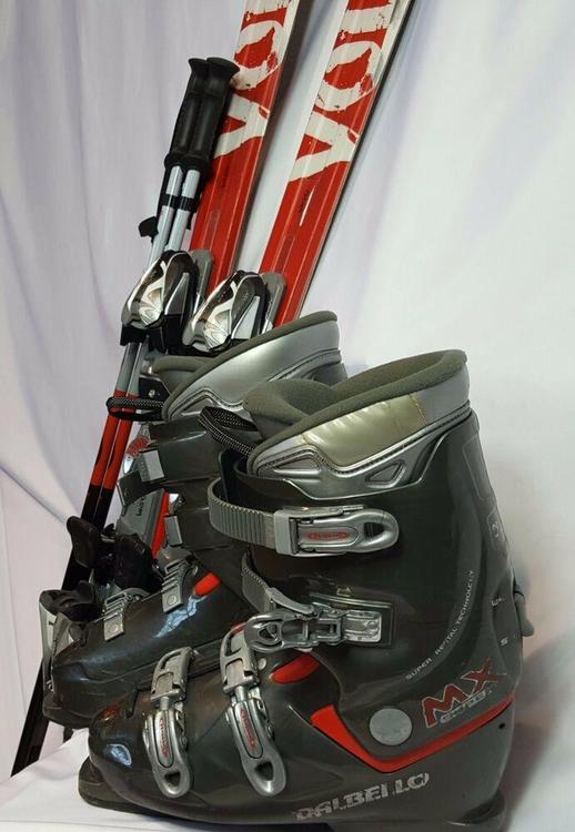 Volkl Unlimited SKI PACKAGE AC 145cm , Dalbello MXsuper boots, and
