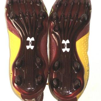 maroon under armour football cleats