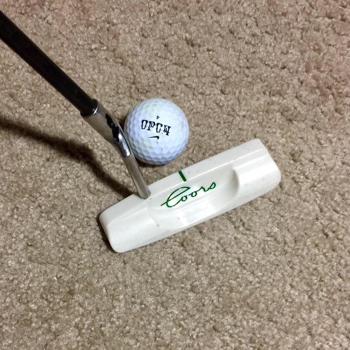 Coors Ceramic Blade Putter White 35” Length Vintage SidelineSwap