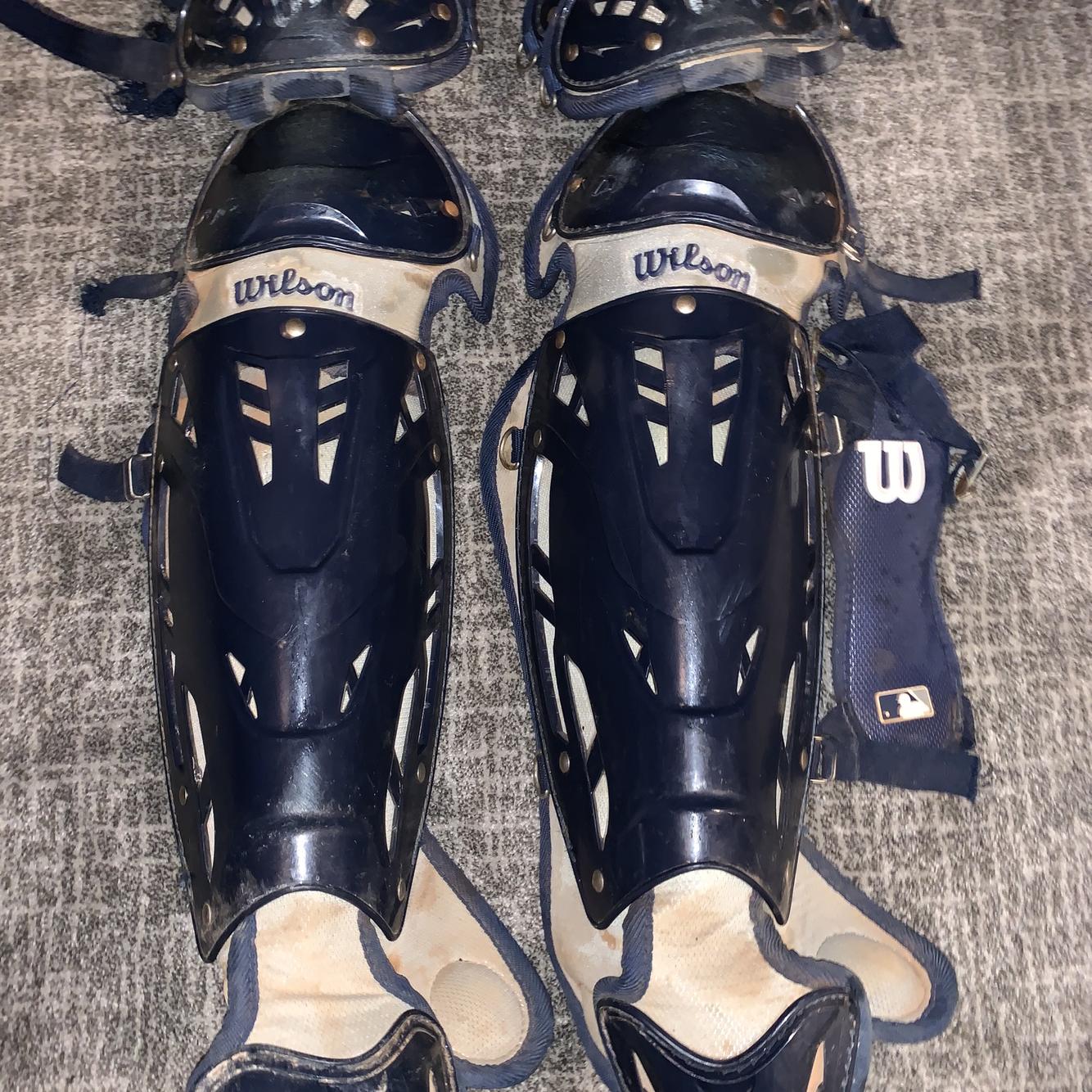 Adult Navy Wilson Catchers Chest Protector And Leg Guards SidelineSwap