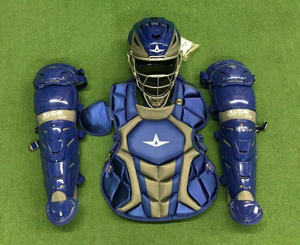 All Star System 7 Axis Youth 1012 Catchers Gear Set Royal Blue