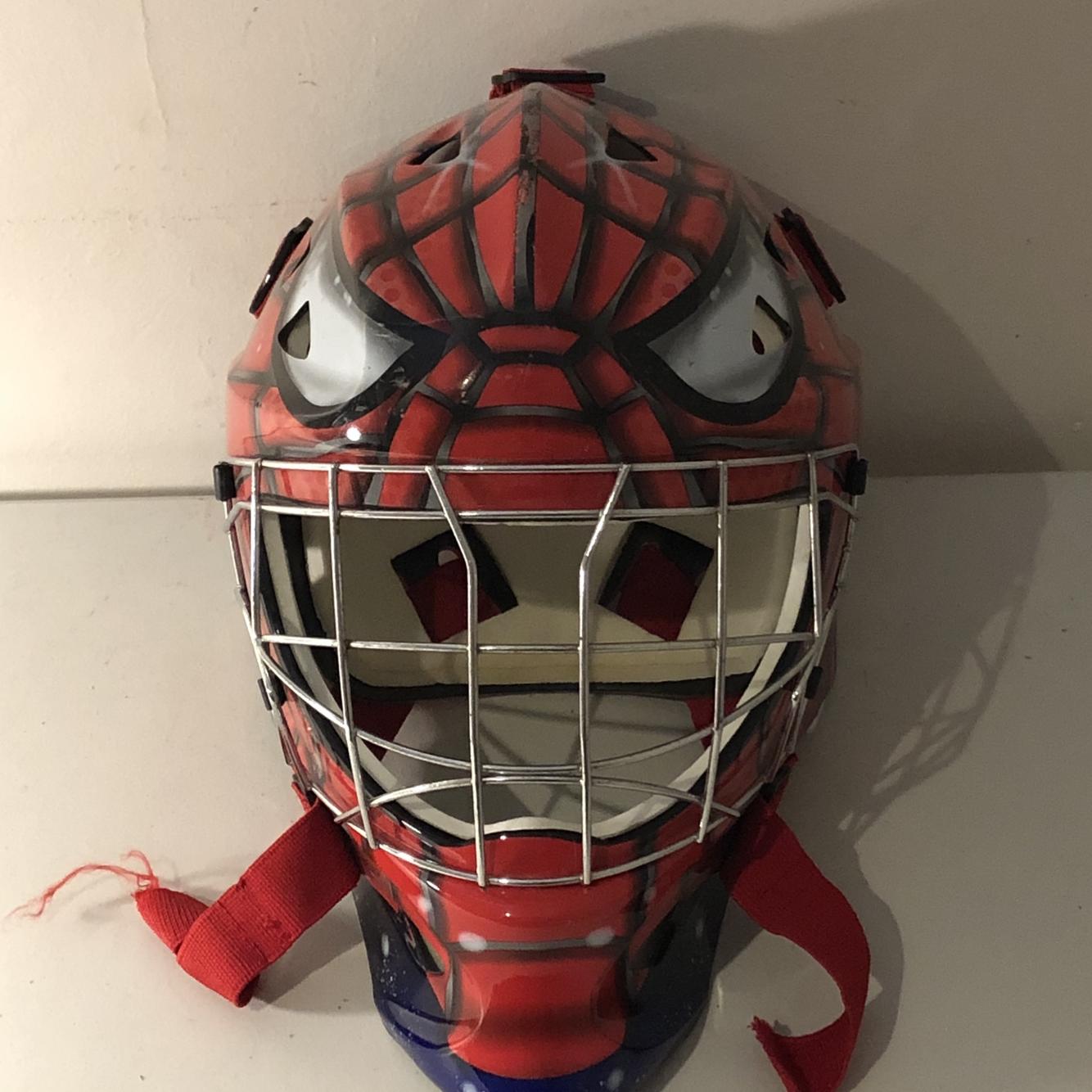 Itech SpiderMan Street Hockey Goalie Mask SidelineSwap
