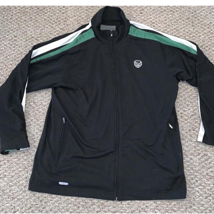 black and green nike jacket