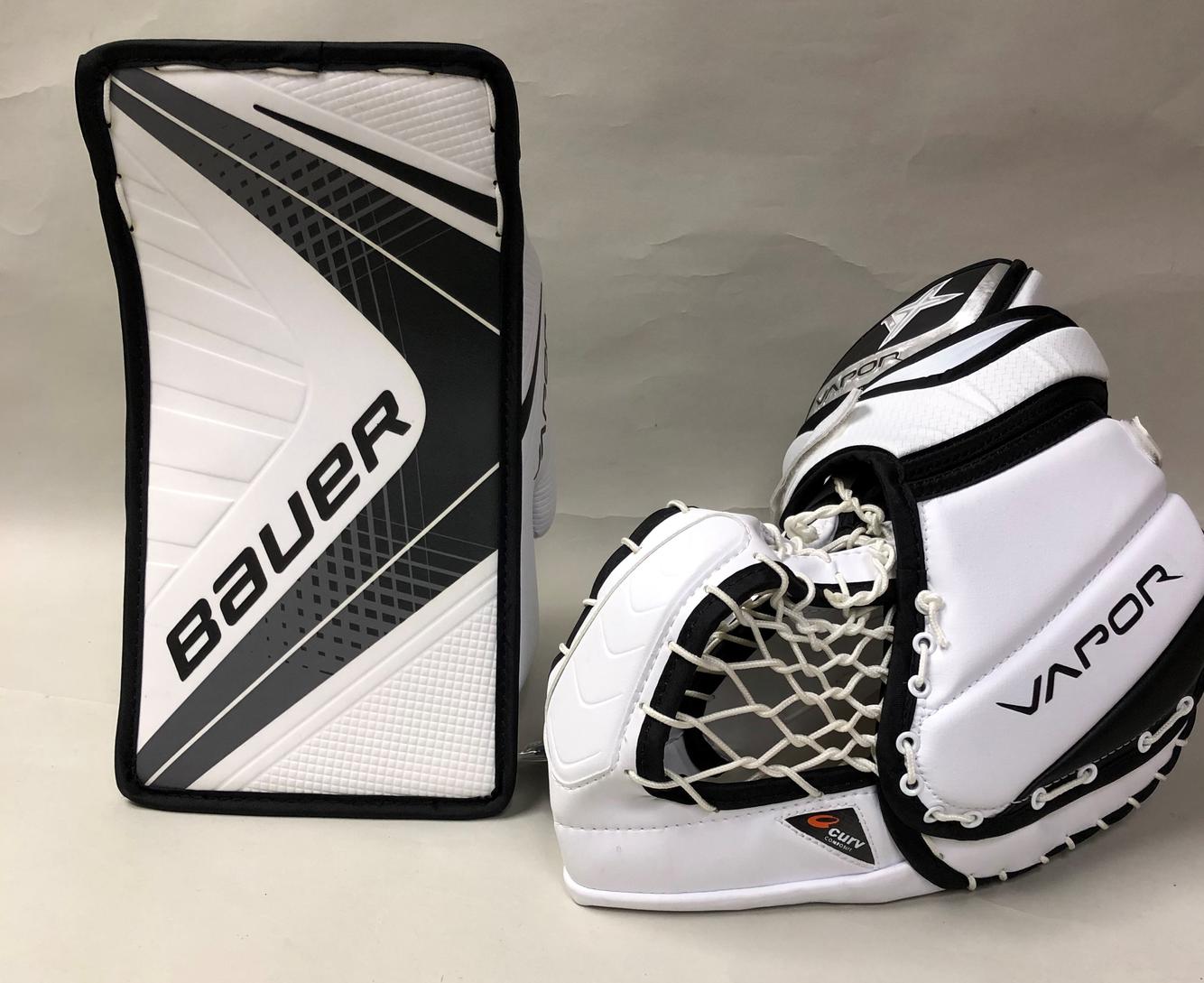 New INT. Bauer Vapor 1X Blocker & Trapper Standard SidelineSwap