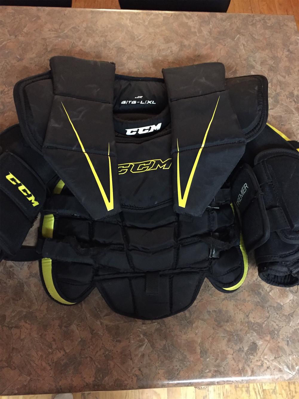 Junior L/XL CCM Premier Goalie Chest and Arm Protector Goalie Chest