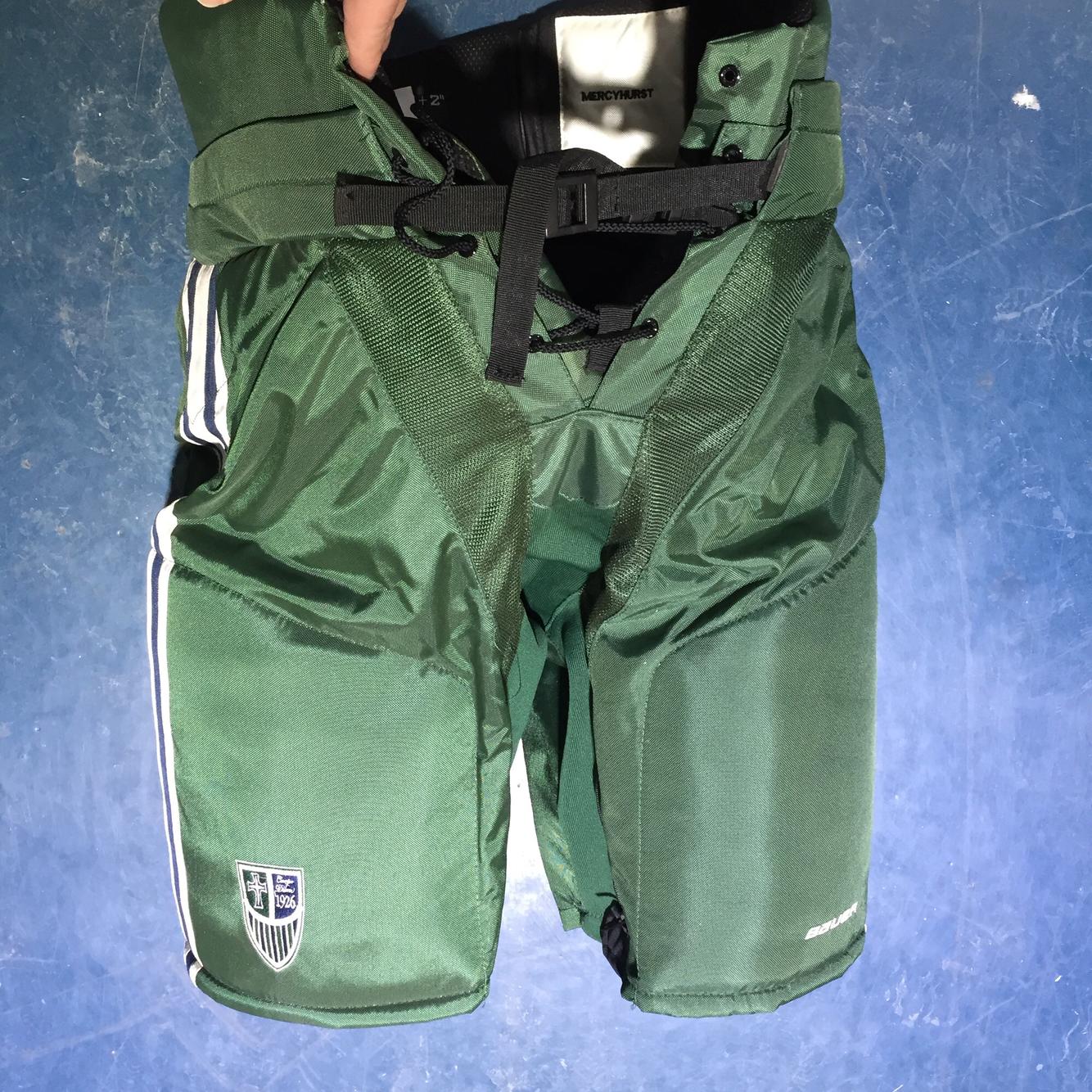 Bauer Green Senior Medium Pants Pro Stock Hockey Pants, Girdles & Shells