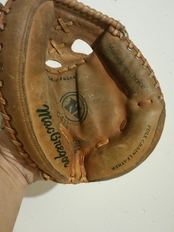 Orange Used Right Handed Catcher's Vintage Macgregor Catcher's Mitt