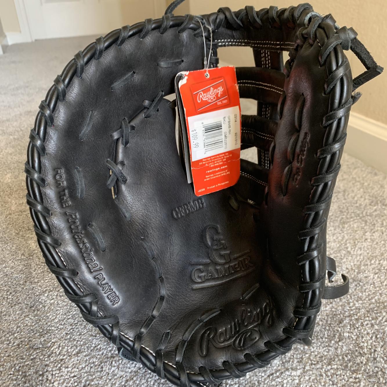 New First Base Gold Glove 12" Youth But Fits Adult SidelineSwap