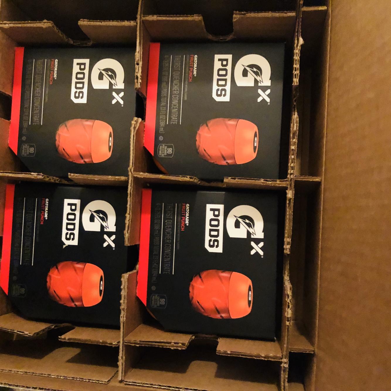 Gatorade GX Pods Fruit Punch 4-Pack 4 Pods Total Same Day Shipping