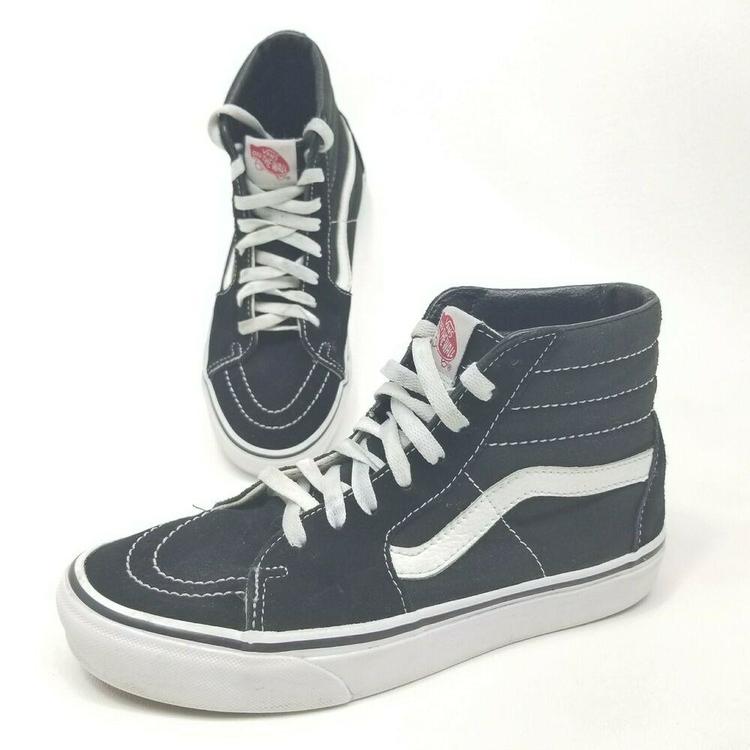 womens black vans size 5.5