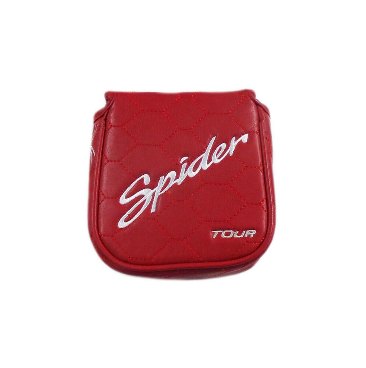 New Custom Spider Tour Red Heel Shafted Mallet Putter Headcover Firm Golf Headcovers - Custom Leather Putter Headcovers New Custom Spider Tour Red Heel Shafted Mallet Putter Headcover Firm Golf Headcovers - Custom Leather Putter Headcovers