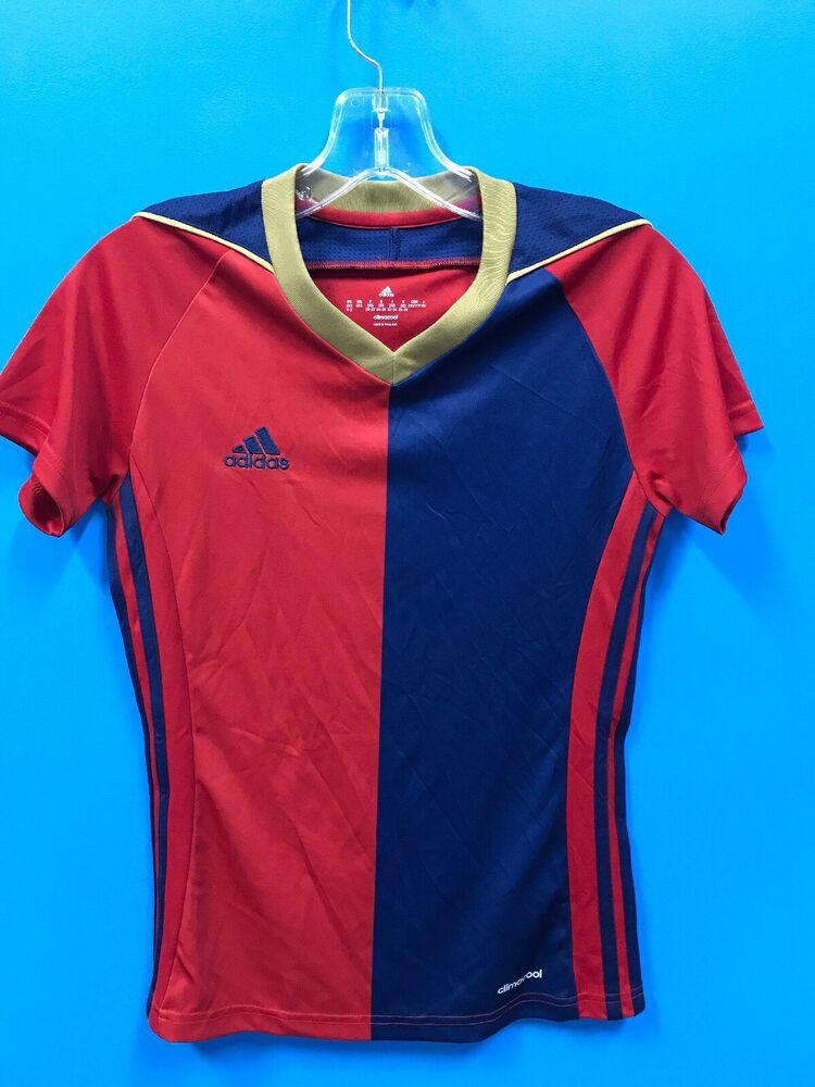 NEW Adidas Women's Climacool Soccer Jersey Color Red Blue Gold ... NEW Adidas Women's Climacool Soccer Jersey Color Red Blue Gold ...