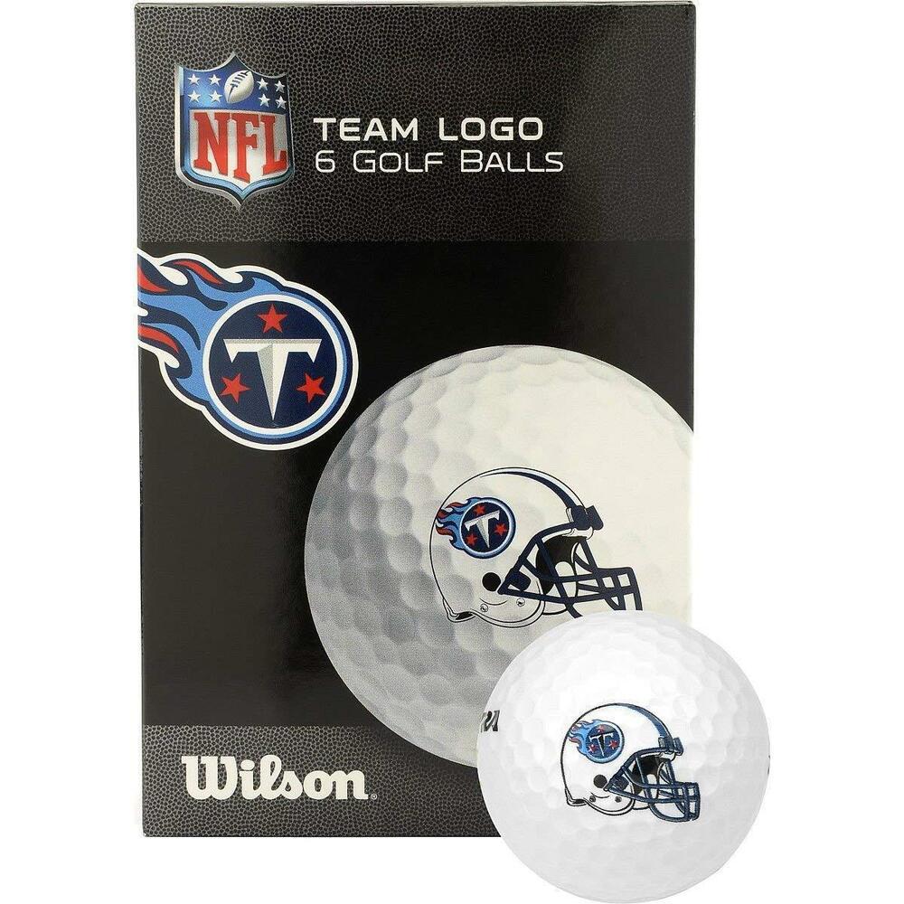 Wilson Golf NFL Team Branded Golf Balls Tennessee Titans 6 Count Box