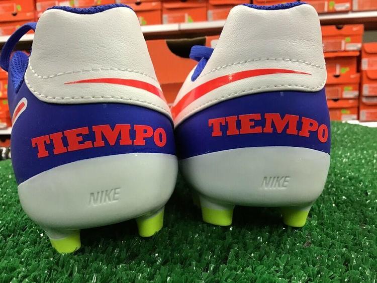 red white and blue soccer cleats