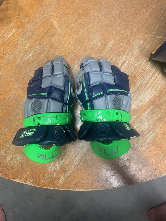 Green Shore To Shore Custom Player Lax Gloves Maverik M3 12" Lacrosse