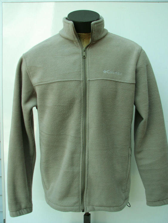 columbia tan fleece jacket