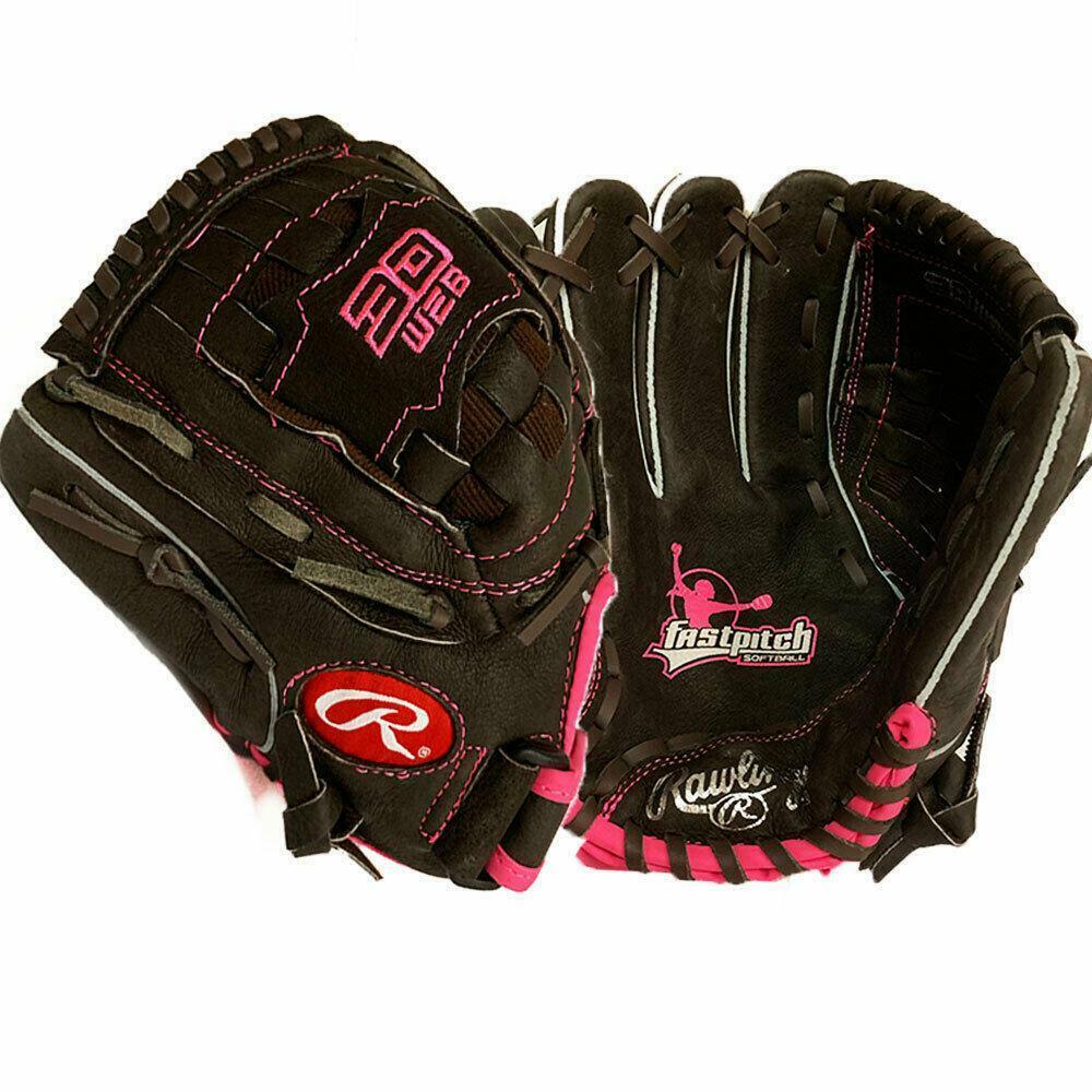 INCH Rawlings LEFTY Softball Glove Left-Handed Thrower youth Girls Dark Brow 11 INCH Rawlings LEFTY Softball Glove Left-Handed Thrower youth Girls Dark Brow 11