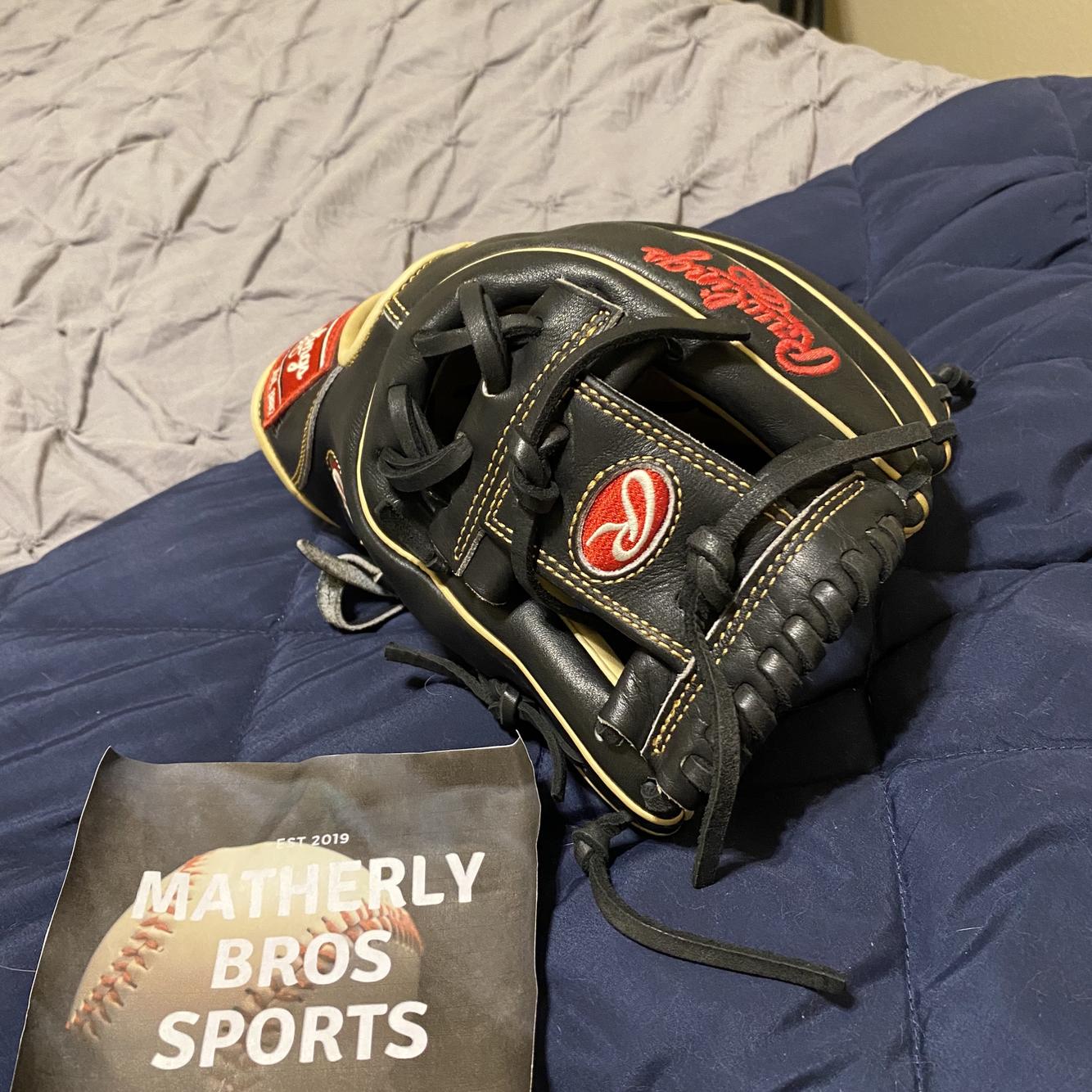 Black High School/College Infield Pro Preferred 11.5" Baseball Glove