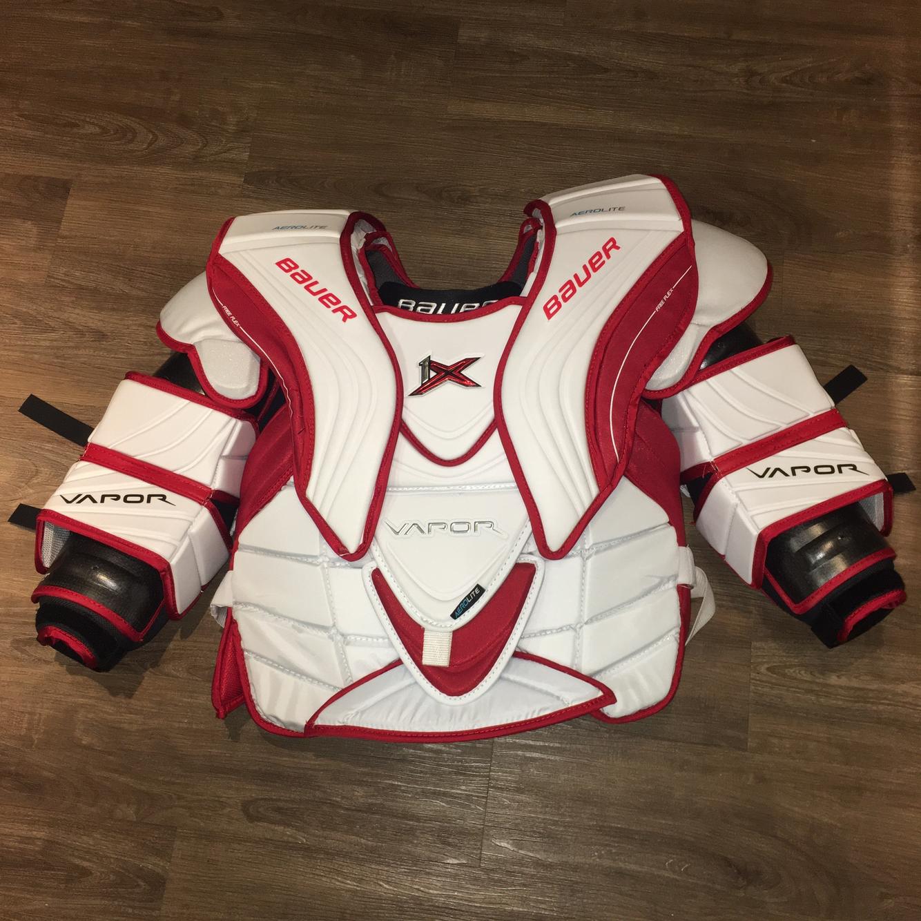 Senior Medium Bauer Vapor 1X Goalie Chest and Arm Protector Pro Stock Goalie Chest Protector