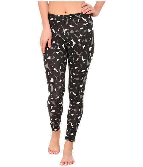 women's nike club animal print crop leggings