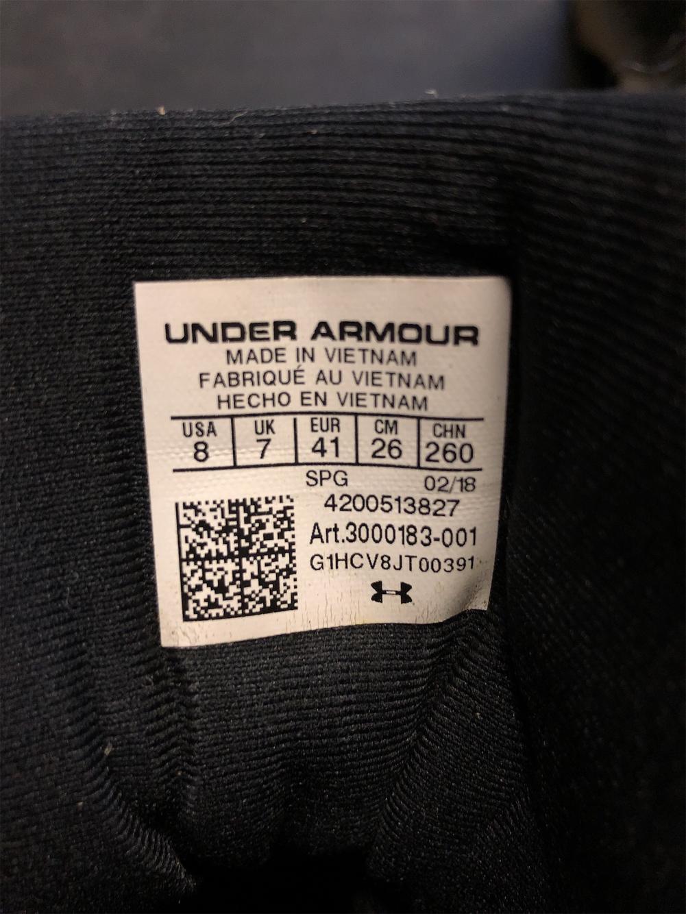 black under armour cleats