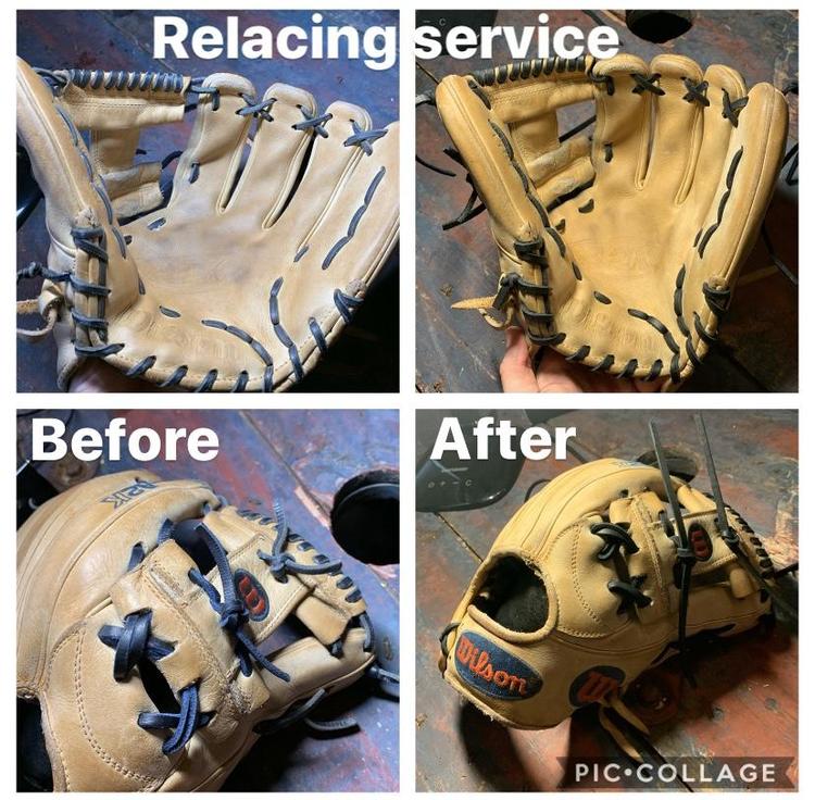 cleaning a baseball glove