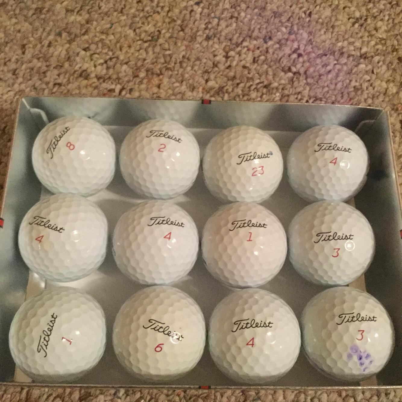 Titleist One Dozen Used Pro V1x Golf Balls
