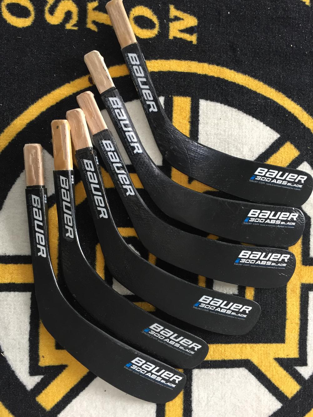 6 New Senior Bauer RH Handed Stick Blades BAUER 300 ABS STREET HOCKEY