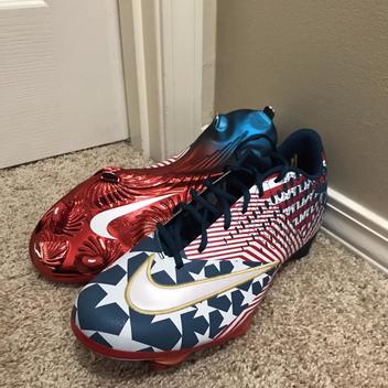 american flag metal cleats