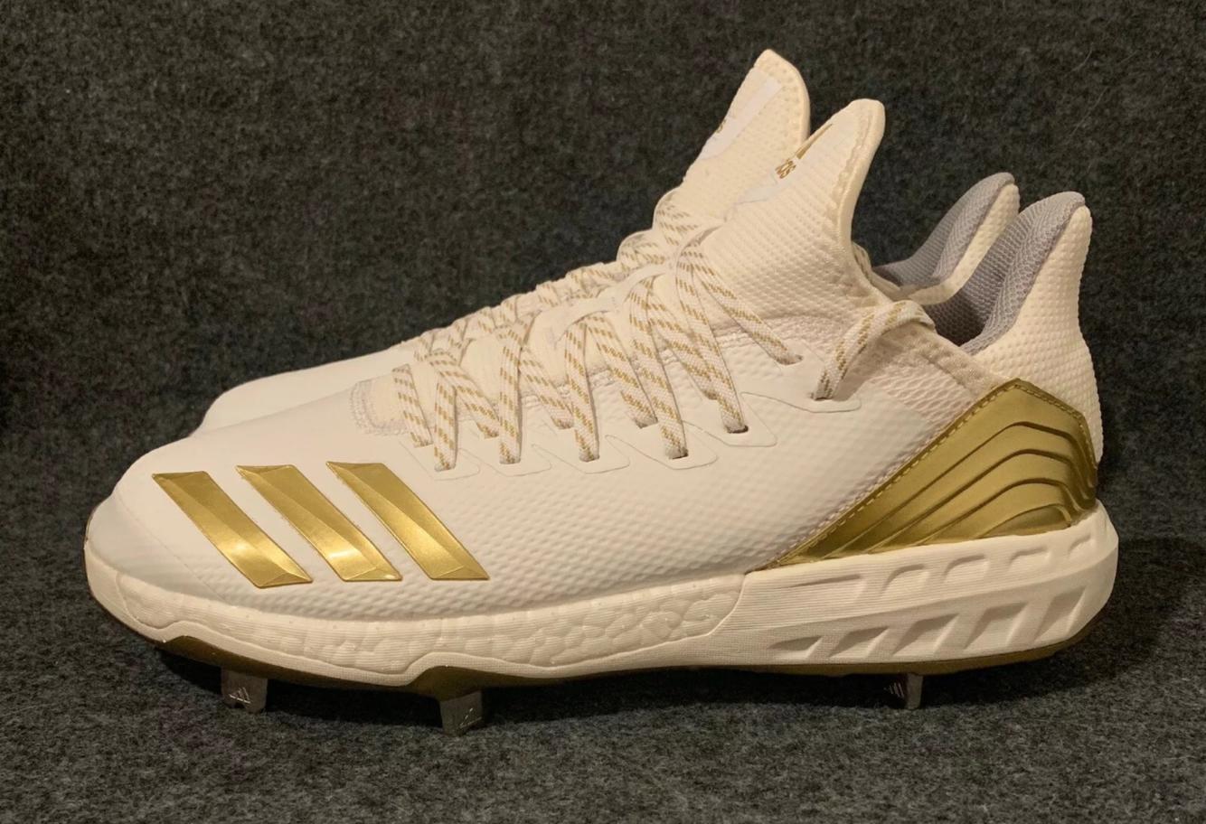 Men’s Adidas Icon 4 Cleat Baseball Cleats White Gold CM8476 Size 10.5 SidelineSwap