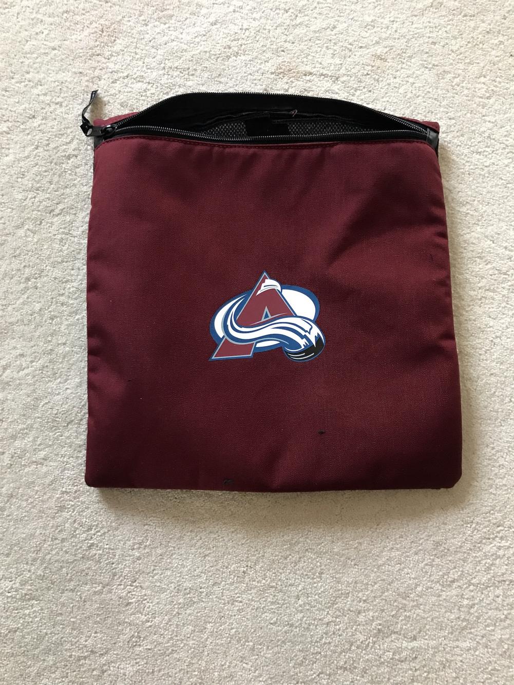 New Helmet Bag From Colorado Avalanche Pro Stock Maroon SidelineSwap