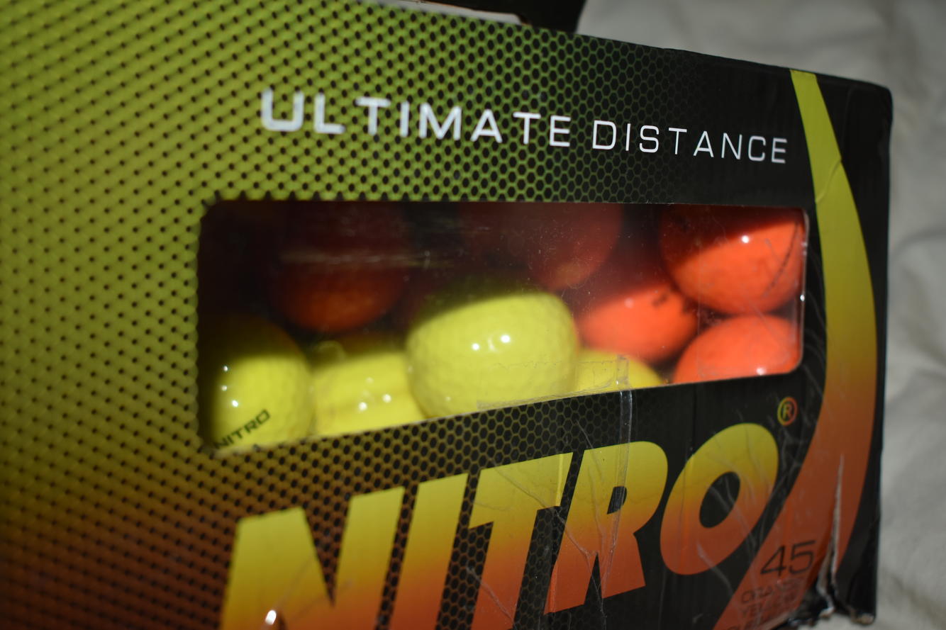NITRO Ultimate Distance Golf Balls Orange and Yellow (New) SidelineSwap