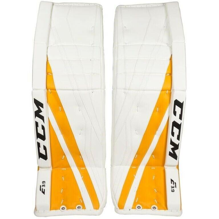 New CCM Extreme Flex E3.9 Junior goalie leg pads 30"+1 Jr ice hockey