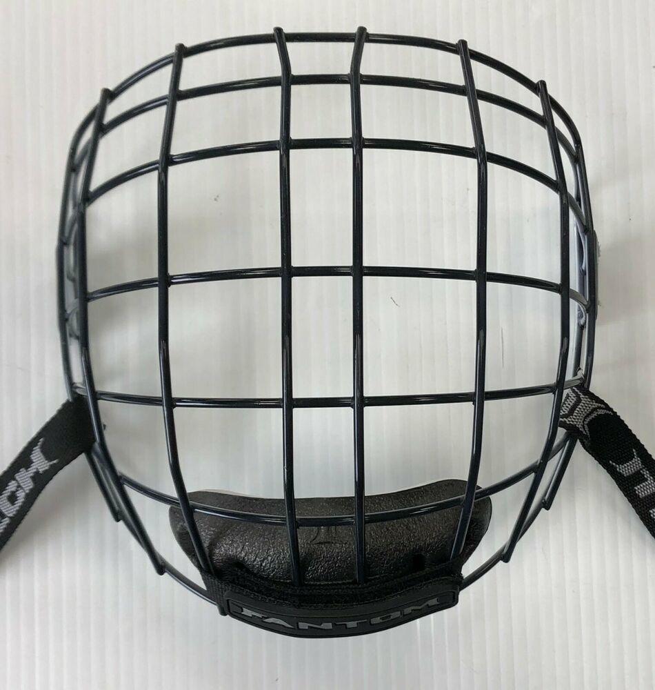 New Itech I2 "Oreo" Fantom Hockey Helmet Cage Sr Medium wire black