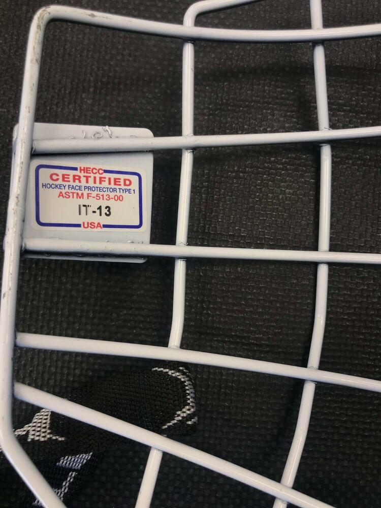 New Itech I2 "Oreo" Fantom Hockey Helmet Cage Sr Medium wire black