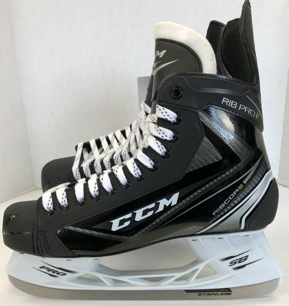 New CCM Ribcore Pro2 Senior Ice Hockey Player Skates size 12.0D mens skate sr SidelineSwap
