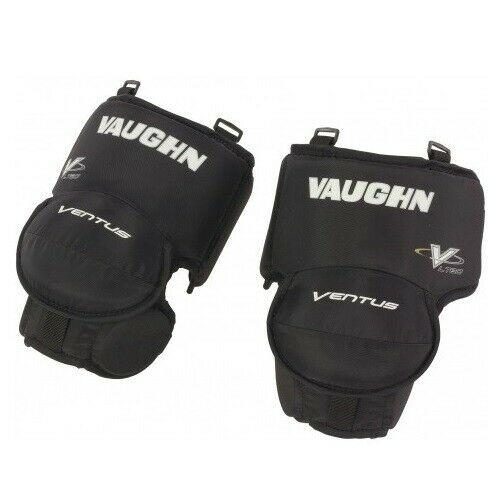 Vaughn Ventus LT60 ice hockey goalie knee guards junior black new goal thigh jr SidelineSwap