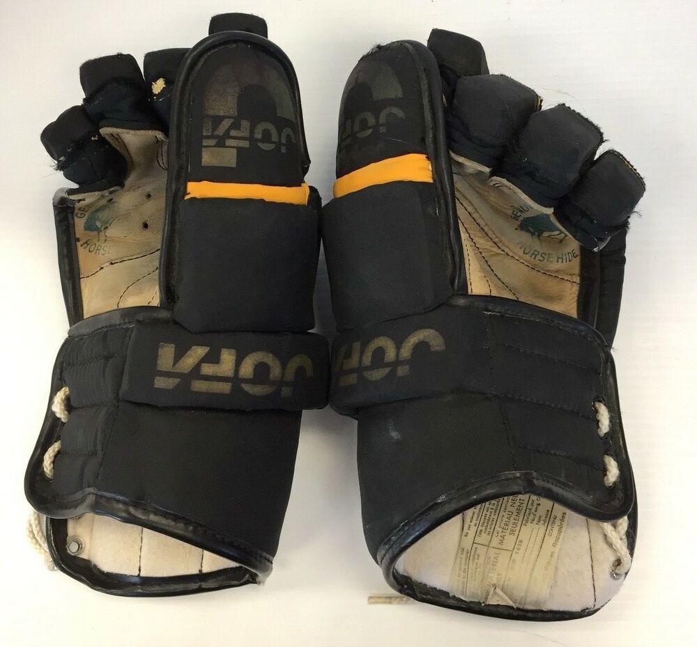 Jofa 998 Glove Horse Hide Leather Palm Vintage Ice Hockey Gloves