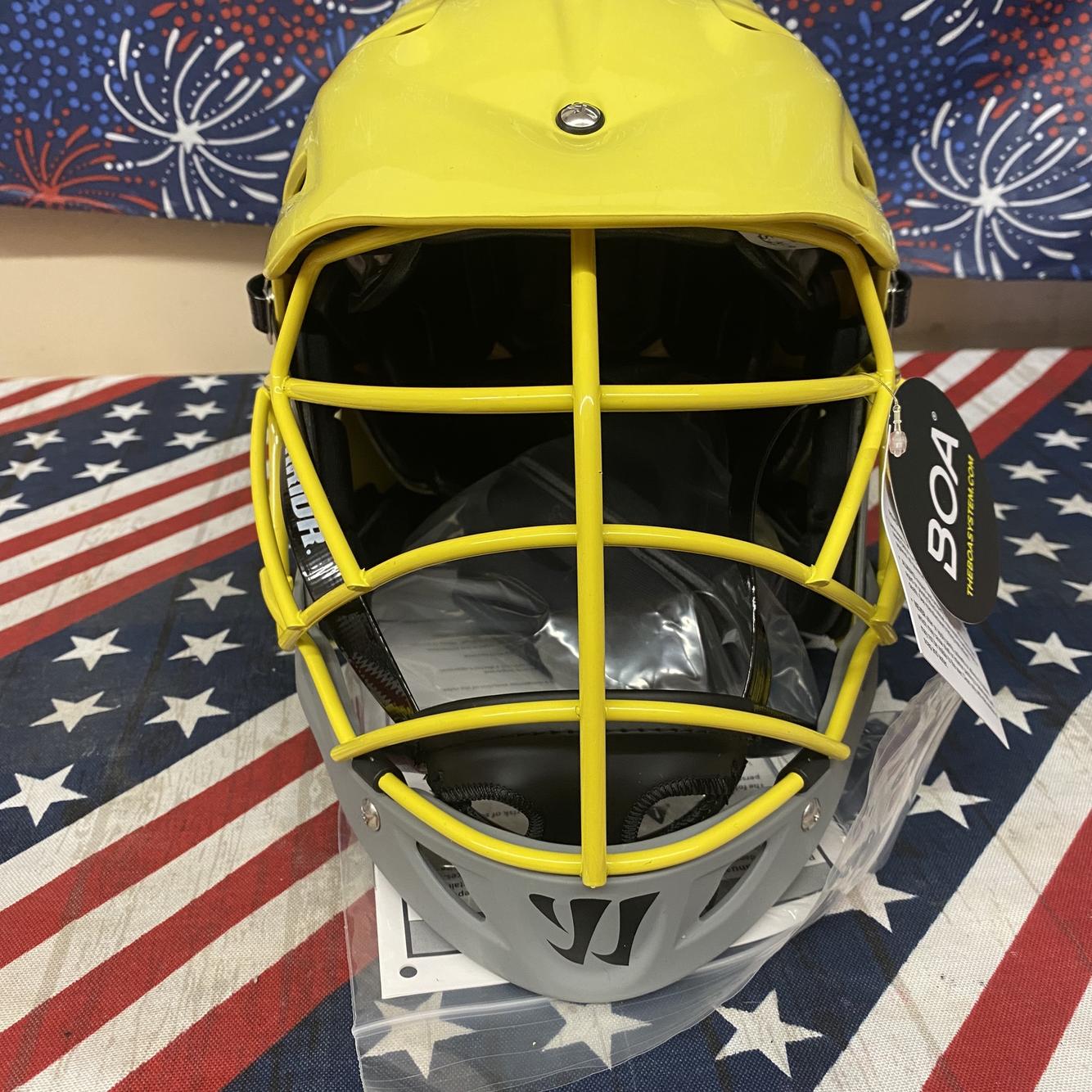 Yellow New Player Warrior Evo Next L/XL Helmet144992 SidelineSwap