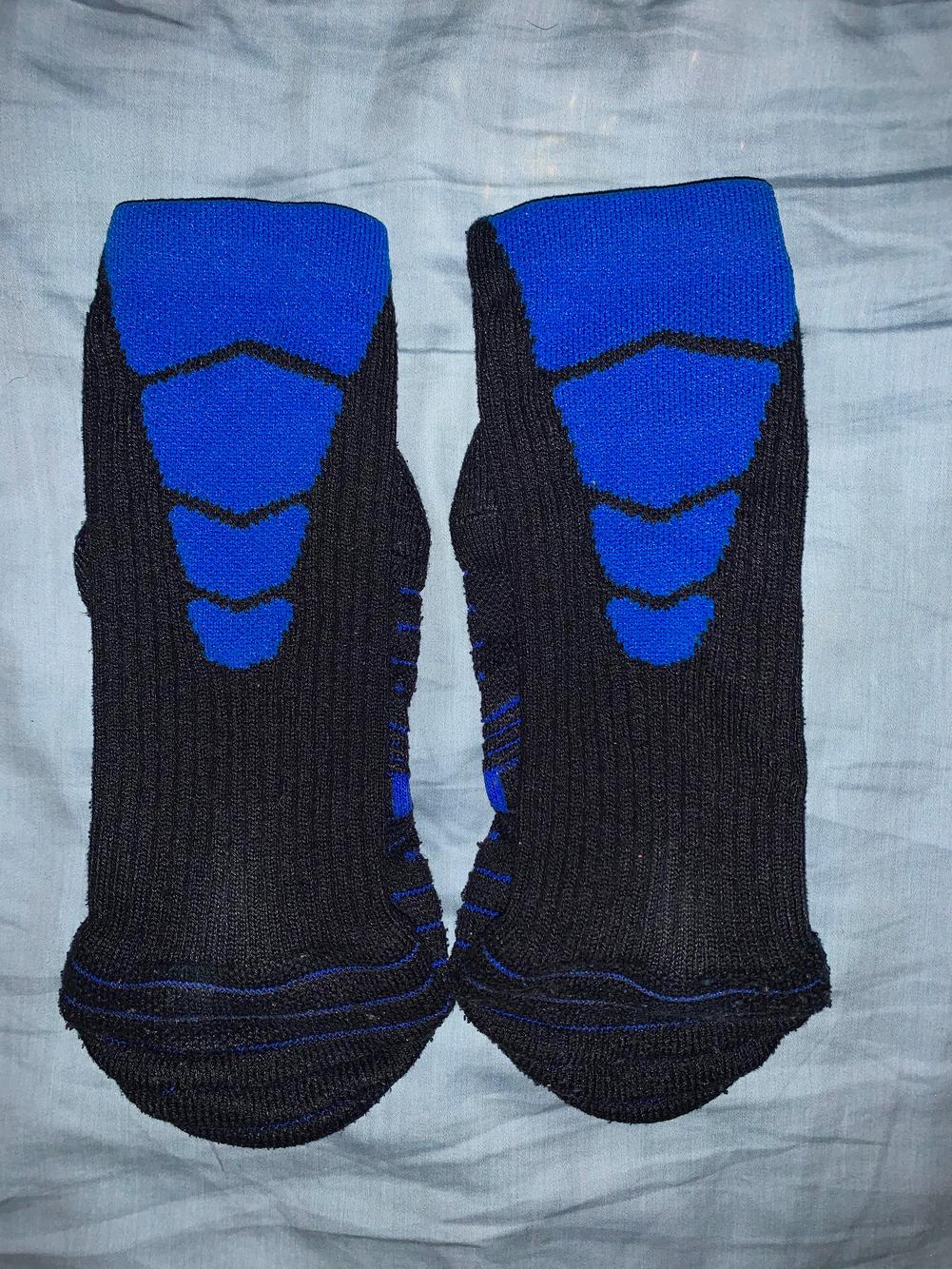 blue nike elite socks