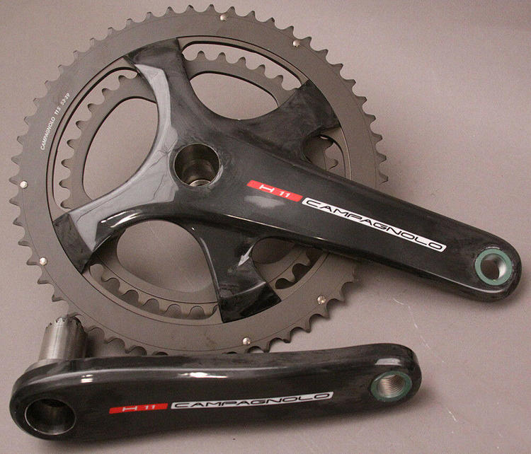 Campagnolo Record H11 Carbon Crankset 172.5 36//52 Chainrings 11 Speed MSRP $720