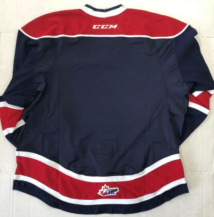 New Authentic Pro Stock CCM Saginaw Spirit Hockey Player Jersey 56 7287