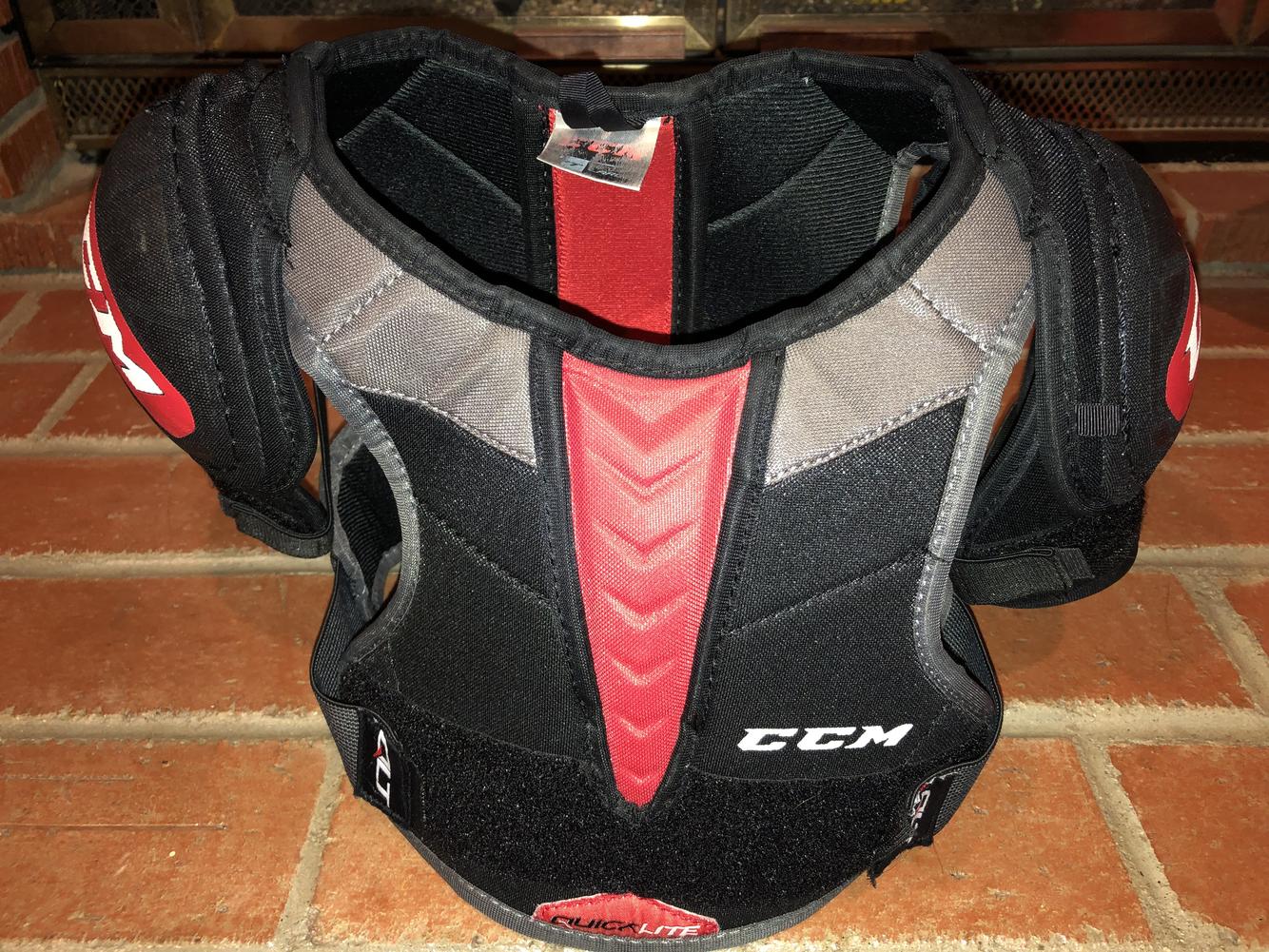Used Youth Large CCM QuickLite Shoulder Pads SidelineSwap