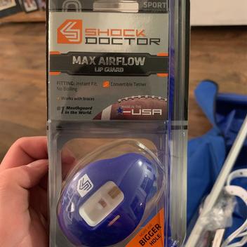NEW Shock Doctor Youth Orange Gravity 2 STC Strapped Gel Fit Lower Mouthguard