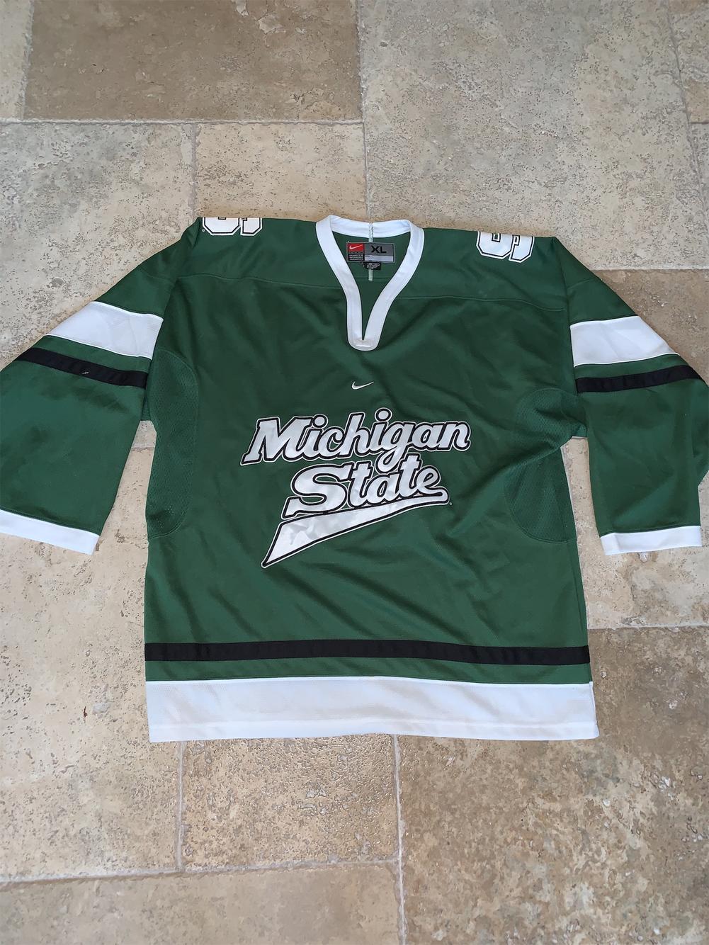 michigan state hockey jersey