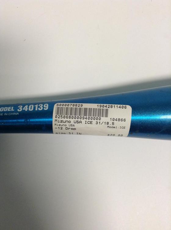 mizuno ice fastpitch softball bat