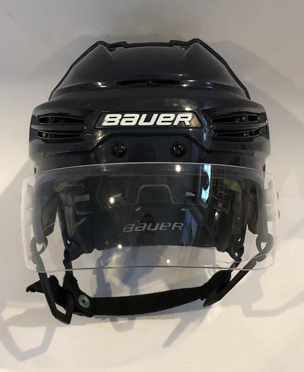 Bauer REAKT 100 PRO STOCK HELMET VISOR NAVY BLUE MEDIUM WOLFPACK AHL (6130) Hockey Helmets