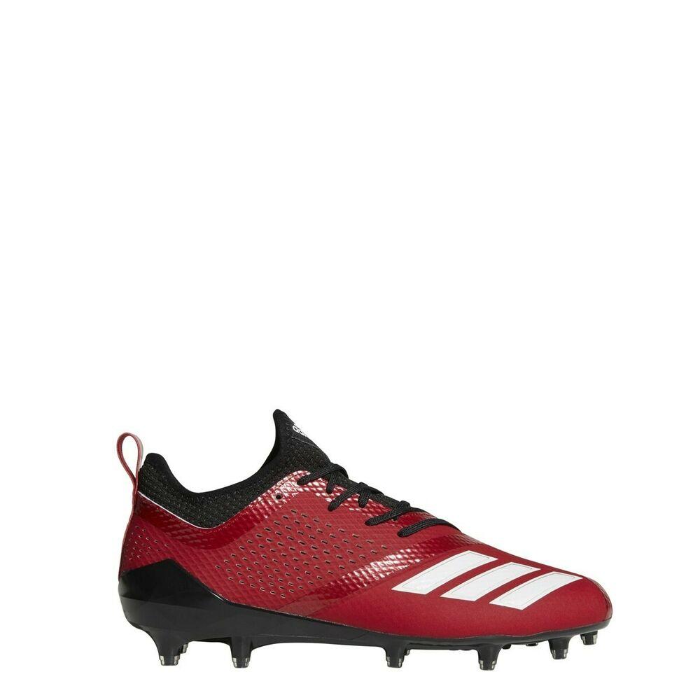 red and black football cleats