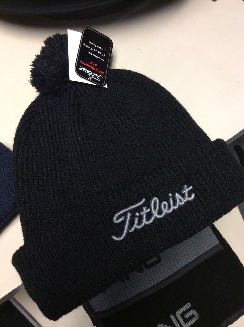 titleist beanie pom pom